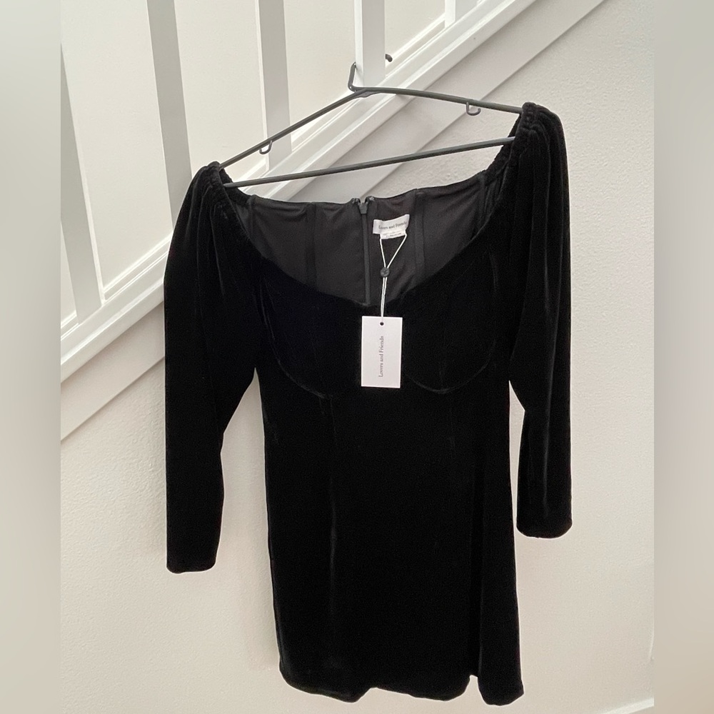 NWT Lovers and Friends Nina mini dress velvet- size small